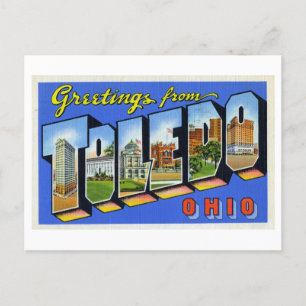 Vintage Greetings from Toledo, Ohio Postcard