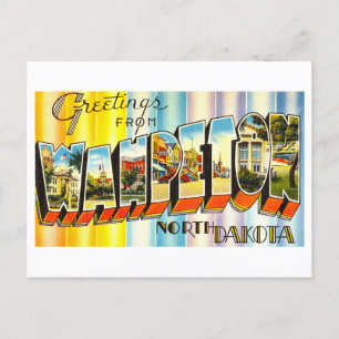Vintage Greetings from Wahpeton, North Dakota, Postcard