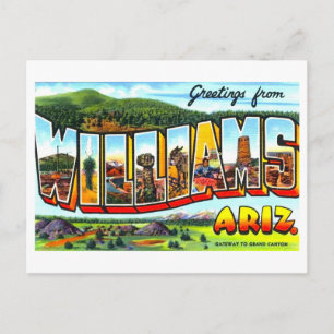 Vintage Greetings from Williams, Arizona Postcard