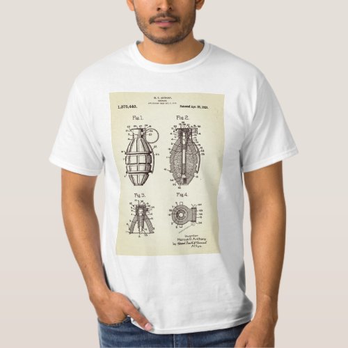 Vintage Grenade Patent T_Shirt