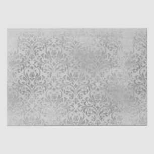 Vintage Grey Damask Tissue Paper