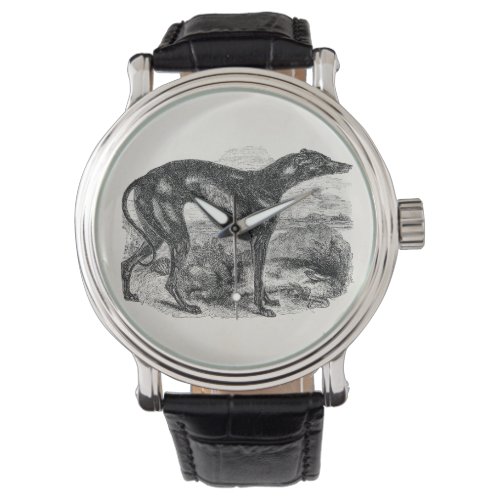 Vintage Greyhound Dog 1800s _ Greyhounds Dogs Watch