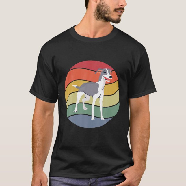 Vintage Greyhound Dog T-Shirt (Front)