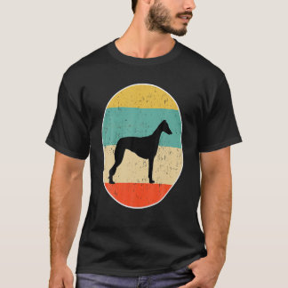 Vintage Greyhound Retro Sunset Dog Lover T-Shirt
