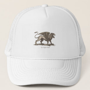 Vintage griffin (gryphus greiff) illustration. trucker hat