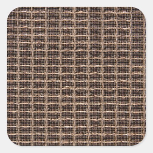 Vintage grill cloth square sticker