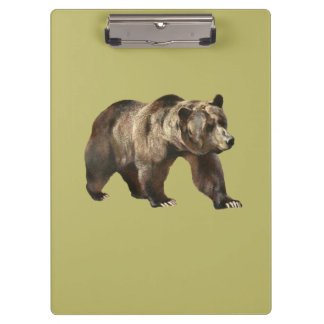 Vintage Grizzly Bear Clipboard