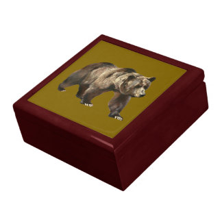 Vintage Grizzly Bear Gift Box