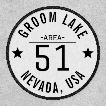 Vintage Groom Lake Area 51 Patch by awfultees at Zazzle