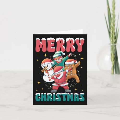 Vintage Groovy Christmas Santa Claus _ Merry Chris Card