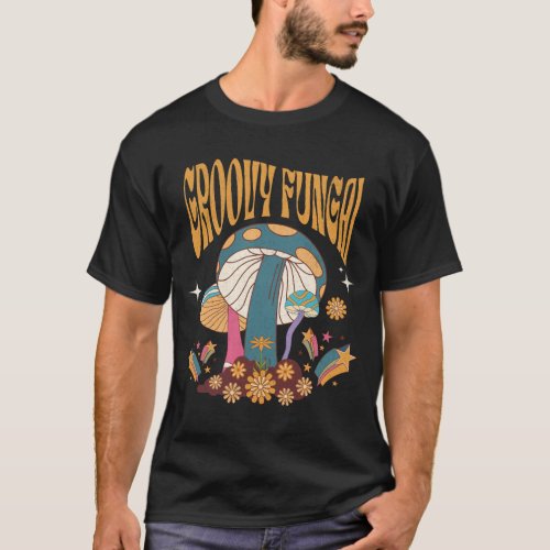 Vintage Groovy Fungai 70s Retro Mens T_Shirt