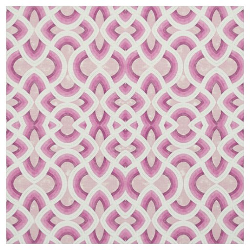 Vintage Groovy Rainbow Pattern In Mulberry Fabric