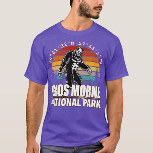 Vintage Gros Morne National Park Bigfoot with GPS  T_Shirt