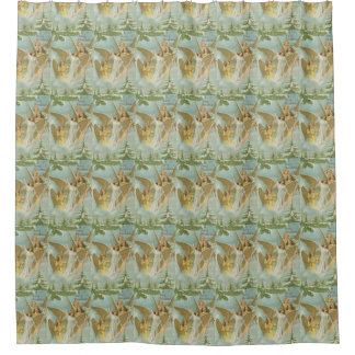 Christmas Angel Shower Curtains | Zazzle