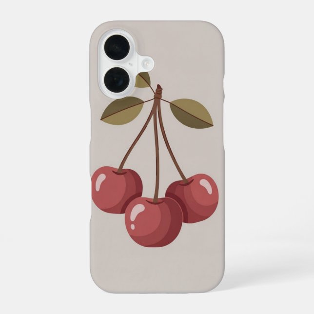 Vintage Grouped Cherries iPhone Case (Back)