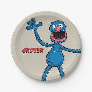 Vintage Grover Paper Plates