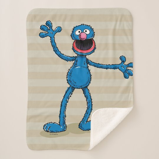 Vintage Grover Sherpa Blanket | Zazzle.com