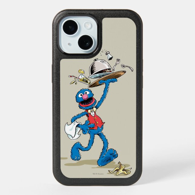 Vintage Grover the Waiter iPhone 15 Case (Back)