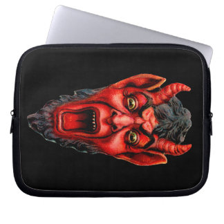 Vintage Growling Krampus Laptop Sleeve