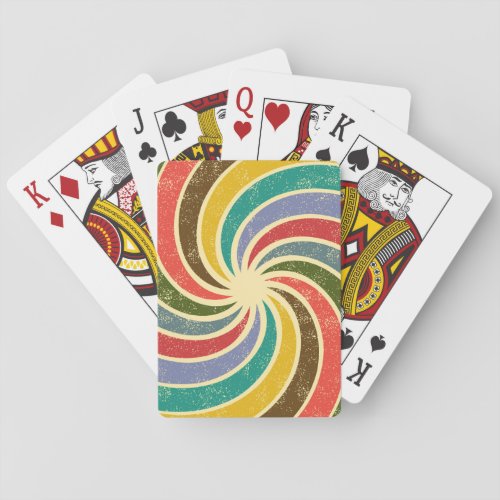 Vintage Grunge Abstract Cleanable Background Playing Cards