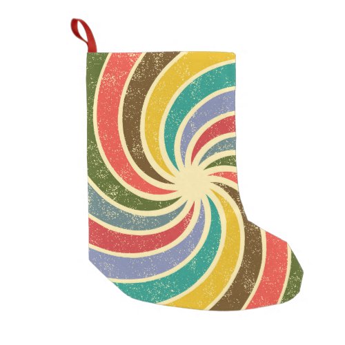 Vintage Grunge Abstract Cleanable Background Small Christmas Stocking