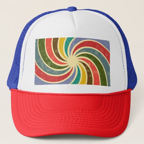 Vintage Grunge Abstract Cleanable Background Trucker Hat