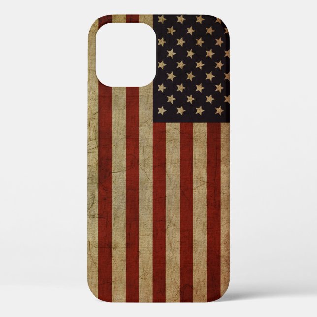 Vintage Grunge American Flag Case-Mate iPhone Case (Back)