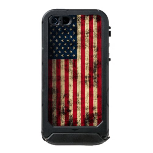 Vintage Grunge American Flag Waterproof Case For iPhone SE55s