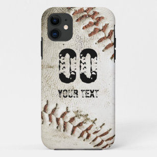 Vintage Grunge Baseball Personalized Template iPhone 11 Case