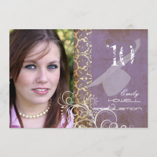 Vintage/Grunge/Damask/Graduations Invitation
