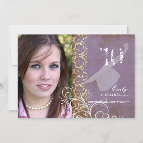 Vintage/Grunge/Damask/Graduations Custom Invitation