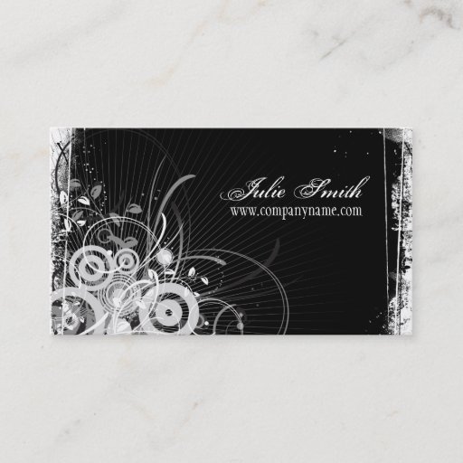 Customizable Vintage Grunge Design Business Card