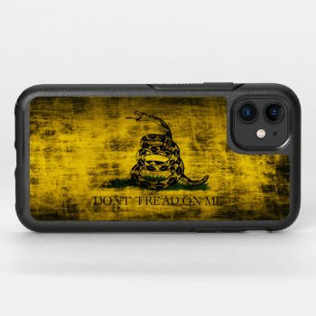 Vintage Grunge Don't Tread On Me Flag Otterbox Symmetry Iphone 11 Case by clonecire at Zazzle