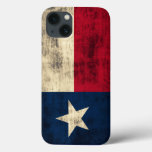 Vintage Grunge Flag Of Texas Iphone 13 Case at Zazzle