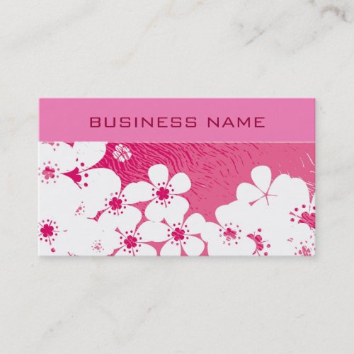 Vintage grunge floral pattern 12 business card