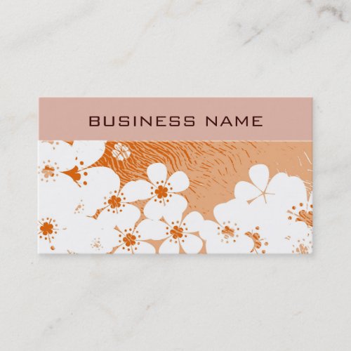 Vintage grunge floral pattern 8 business card