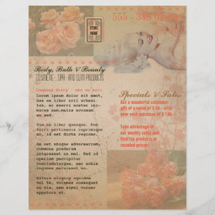 Vintage Grunge Flower - Flyer