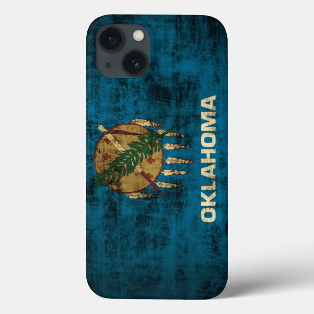 Vintage Grunge Oklahoma Flag Case-Mate iPhone Case (Back)