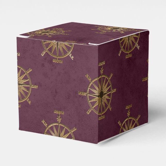 Vintage Grunge Pirate Favor Boxes (Front Side)