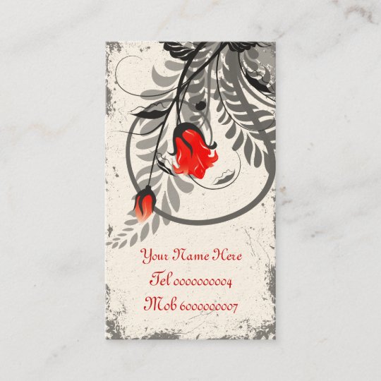 Vintage Grunge Roses Business Cards 3 5 X 2 Zazzle Com