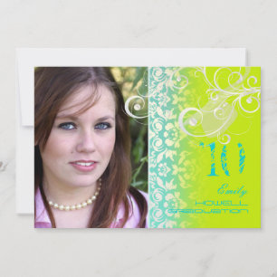 Vintage/Grunge/Swirls/Damask/Graduations Invitation