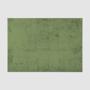 Vintage Grunge Texture Olive Green Decoupage Tissue Paper