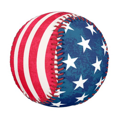 Vintage grunge texture USA american flag custom   Baseball