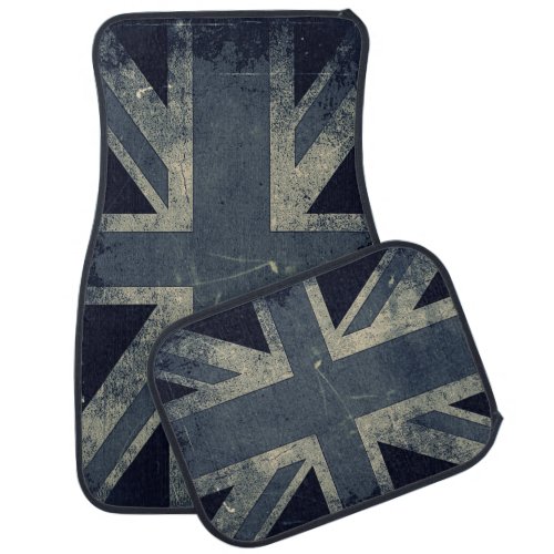 Vintage Grunge UK Flag Car Floor Mat