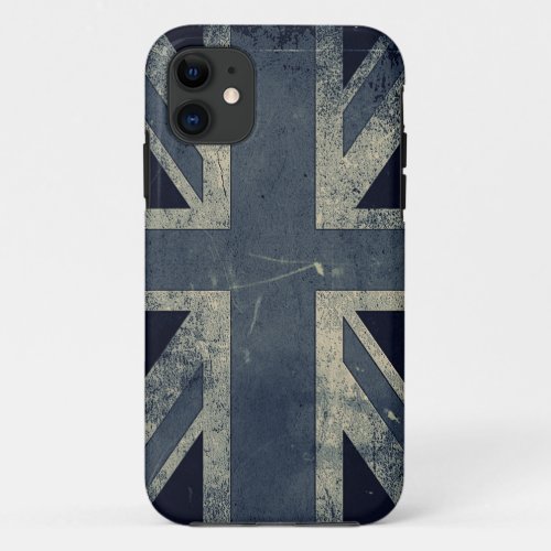Vintage Grunge UK Flag iPhone 11 Case