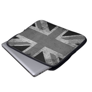 Vintage Grunge UK Flag Laptop Sleeve