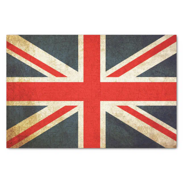 Vintage Grunge Union Jack Gift Wrap Tissue Paper Zazzle