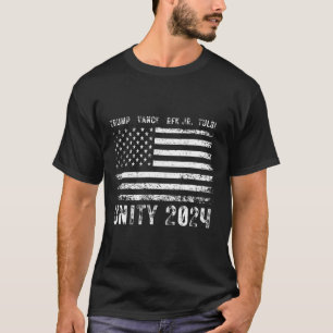 Vintage Grunge Unity 2025 Flag Trump Vance Rfk Tul T-Shirt