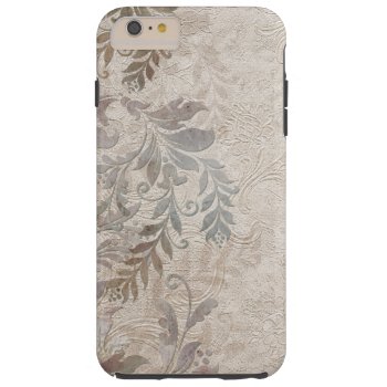 Vintage Grungy Embossed Foliage Tough Iphone 6 Plus Case by GrafixMom at Zazzle