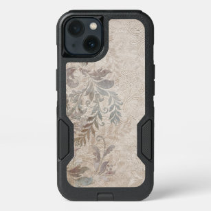 Vintage Grungy Embossed Foliage iPhone 13 Case